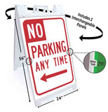 No Parking Any Time A-Frame Signs, Decals, or Panels