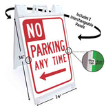 No Parking Any Time A-Frame Signs, Decals, or Panels