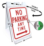 No Parking Any Time A-Frame Signs, Decals, or Panels