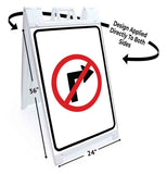 No Right Turn A-Frame Signs, Decals, or Panels