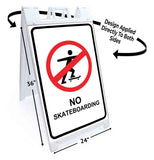 No Skateboarding A-Frame Signs, Decals, or Panels