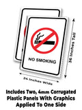 No Smoking A-Frame Signs, Decals, or Panels