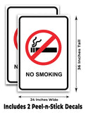No Smoking A-Frame Signs, Decals, or Panels