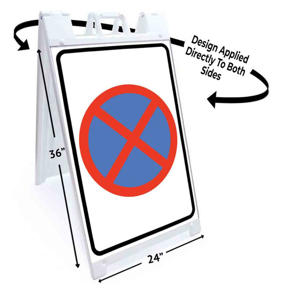 No Stopping A-Frame Signs, Decals, or Panels