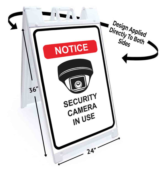 Notice Security Camera A-Frame Signs, Decals, or Panels