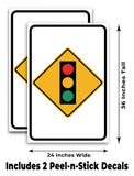 Signal Ahead A-Frame Signs, Decals, or Panels