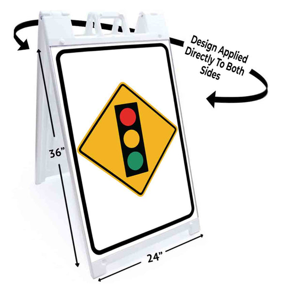 Signal Ahead A-Frame Signs, Decals, or Panels