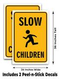 Slow Children A-Frame Signs, Decals, or Panels