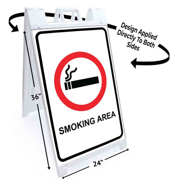 Smoking Area A-Frame Signs, Decals, or Panels