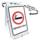 Smoking Area A-Frame Signs, Decals, or Panels