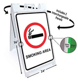 Smoking Area A-Frame Signs, Decals, or Panels