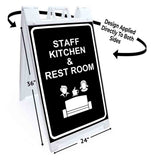 Staff Kitchen & Rest Room A-Frame Signs, Decals, or Panels