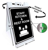 Staff Kitchen & Rest Room A-Frame Signs, Decals, or Panels