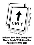 Straight Only A-Frame Signs, Decals, or Panels