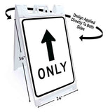 Straight Only A-Frame Signs, Decals, or Panels