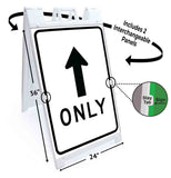Straight Only A-Frame Signs, Decals, or Panels