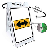 T Intersection A-Frame Signs, Decals, or Panels