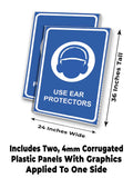 Use Ear Protectors A-Frame Signs, Decals, or Panels