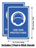Use Ear Protectors A-Frame Signs, Decals, or Panels