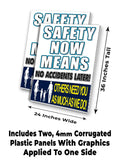 Safety Now Means A-Frame Signs, Decals, or Panels