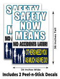 Safety Now Means A-Frame Signs, Decals, or Panels