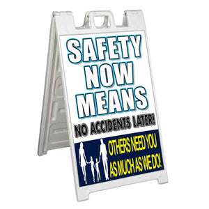 Safety Now Means A-Frame Signs, Decals, or Panels