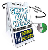 Safety Now Means A-Frame Signs, Decals, or Panels