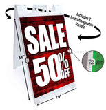 Sale 50% Off A-Frame Signs, Decals, or Panels