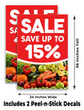 Sale Save Up To 15% A-Frame Signs, Decals, or Panels