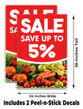 Sale Save Up To 5% A-Frame Signs, Decals, or Panels