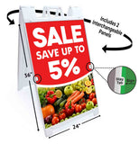 Sale Save Up To 5% A-Frame Signs, Decals, or Panels