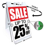 25% Off Special A-Frame Signs, Decals, or Panels