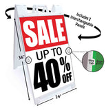 40% Off Special A-Frame Signs, Decals, or Panels