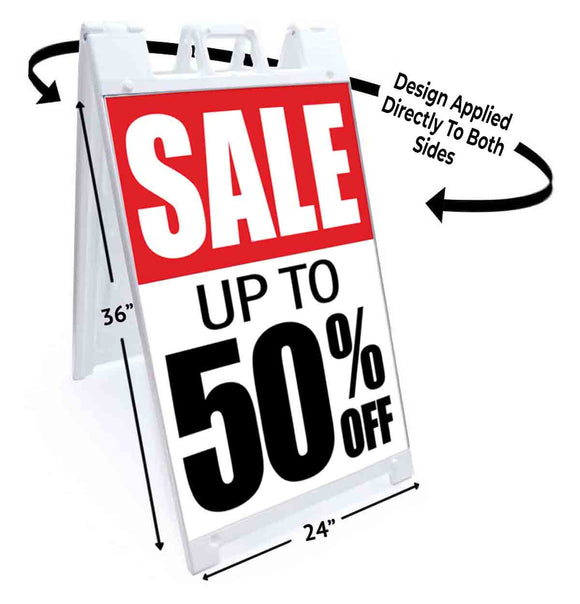 50% Off Special A-Frame Signs, Decals, or Panels