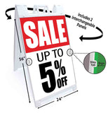 5% Off Special A-Frame Signs, Decals, or Panels