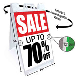 70% Off Special A-Frame Signs, Decals, or Panels