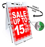 Snnowflake 15% A-Frame Signs, Decals, or Panels