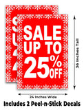 Sale Up To 25% A-Frame Signs, Decals, or Panels