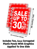 Sale Up To 30% A-Frame Signs, Decals, or Panels