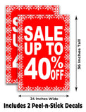 Sale Up To 40% A-Frame Signs, Decals, or Panels