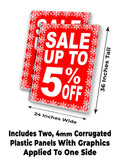 Sale Up To 5% A-Frame Signs, Decals, or Panels