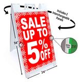 Sale Up To 5% A-Frame Signs, Decals, or Panels