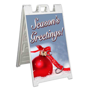 Season's Greetings A-Frame Signs, Decals, or Panels
