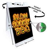 Slow Cookin' BBQ A-Frame Signs, Decals, or Panels