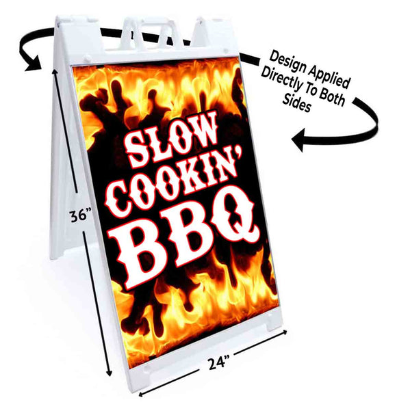 Slow Cookin' BBQ  A-Frame Signs, Decals, or Panels