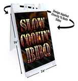 Slow Cookin' BBQ  A-Frame Signs, Decals, or Panels
