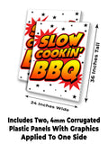 Slow Cookin' BBQ A-Frame Signs, Decals, or Panels