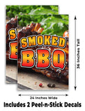 Smoked BBQ A-Frame Signs, Decals, or Panels