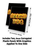 Smoked BBQ A-Frame Signs, Decals, or Panels