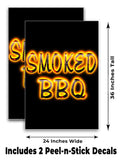 Smoked BBQ A-Frame Signs, Decals, or Panels